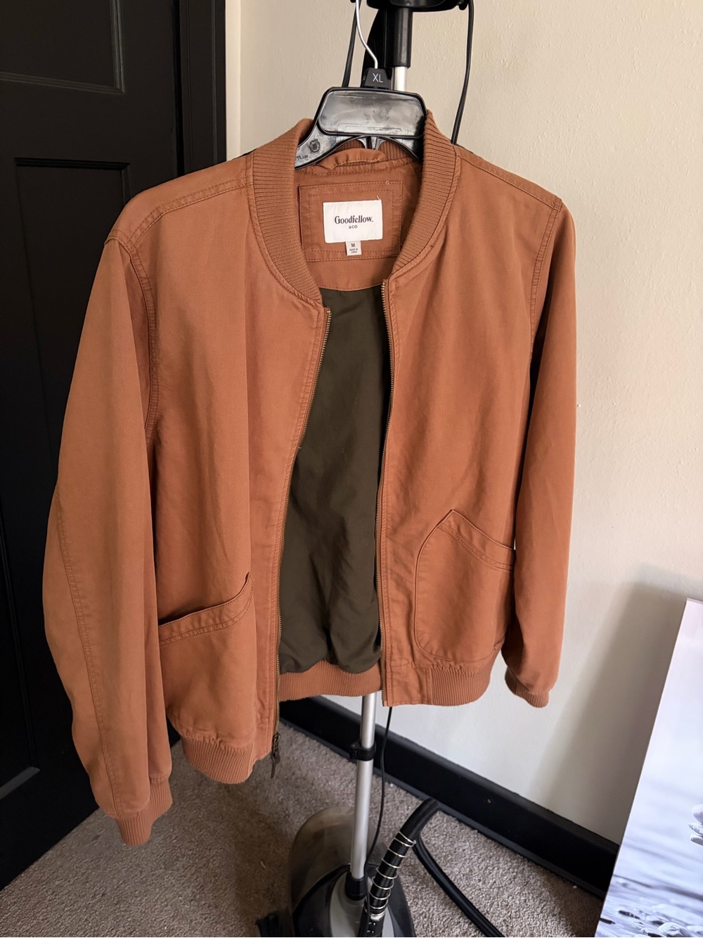 Goodfellow & Co Men's Rust Bomber Jacket